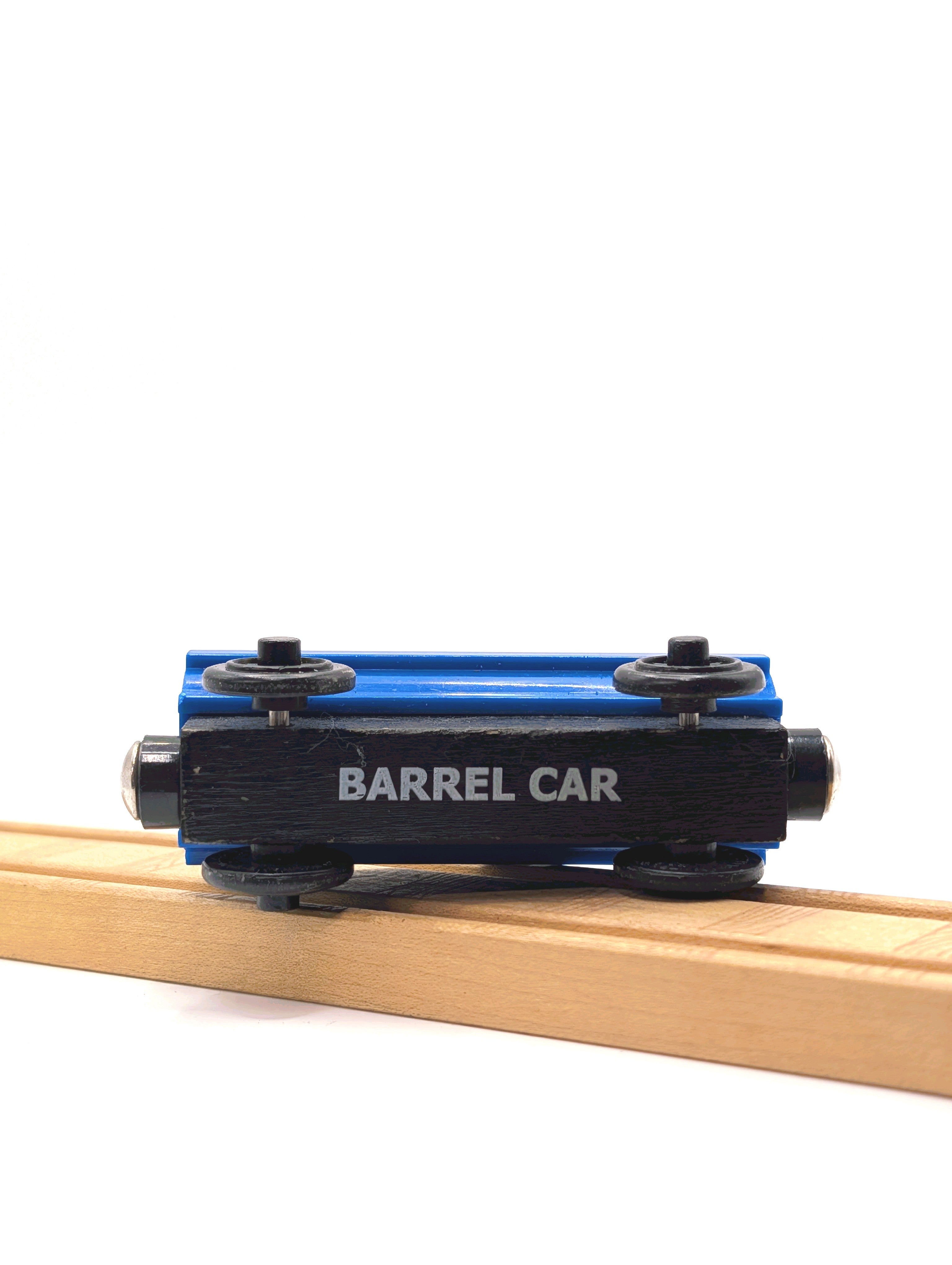 Blue Barrel Car
