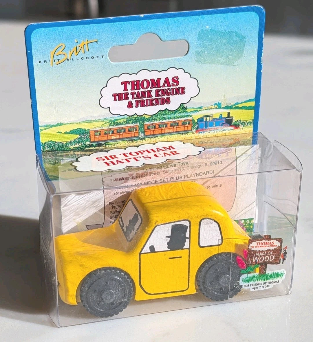 Sir Topham Hatt's Yellow Wooden Car - 1994
